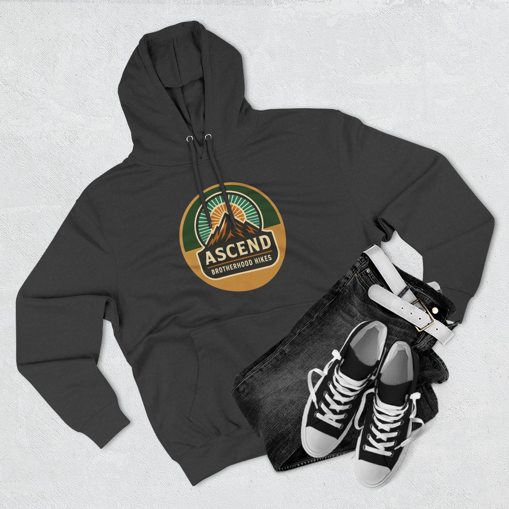 Adventure-Themed Fleece Hoodie