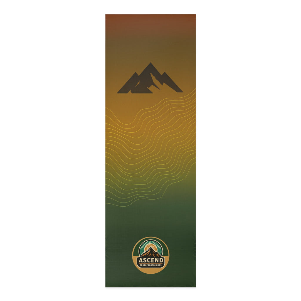 Mountain Wave Foam Yoga Mat — Green Gradient Outdoor-Inspired Yoga Mat