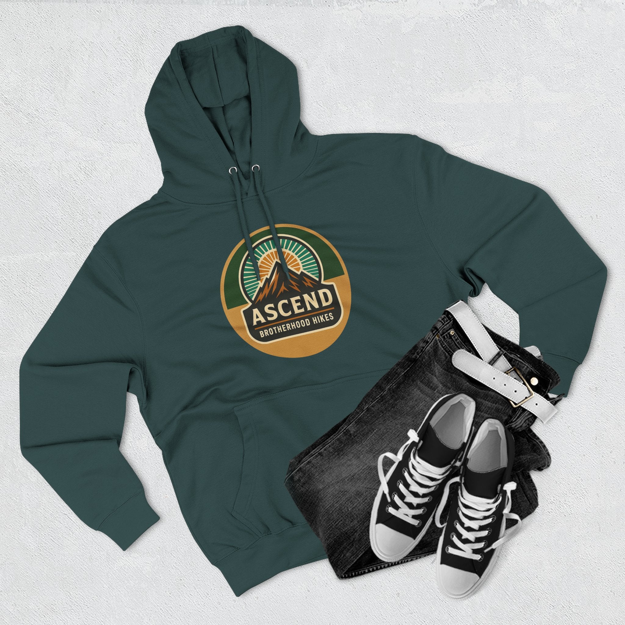 Adventure-Themed Fleece Hoodie
