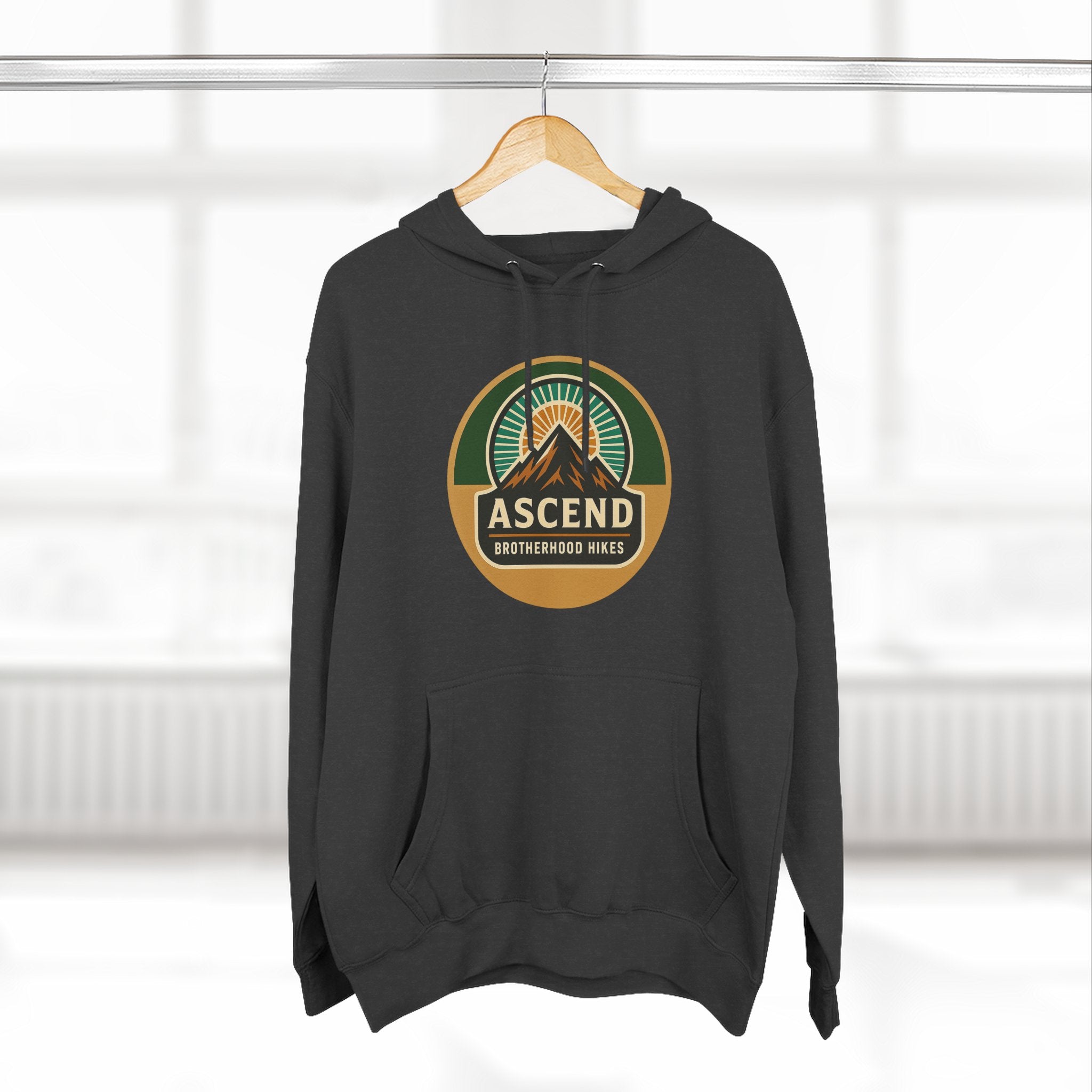 Adventure-Themed Fleece Hoodie