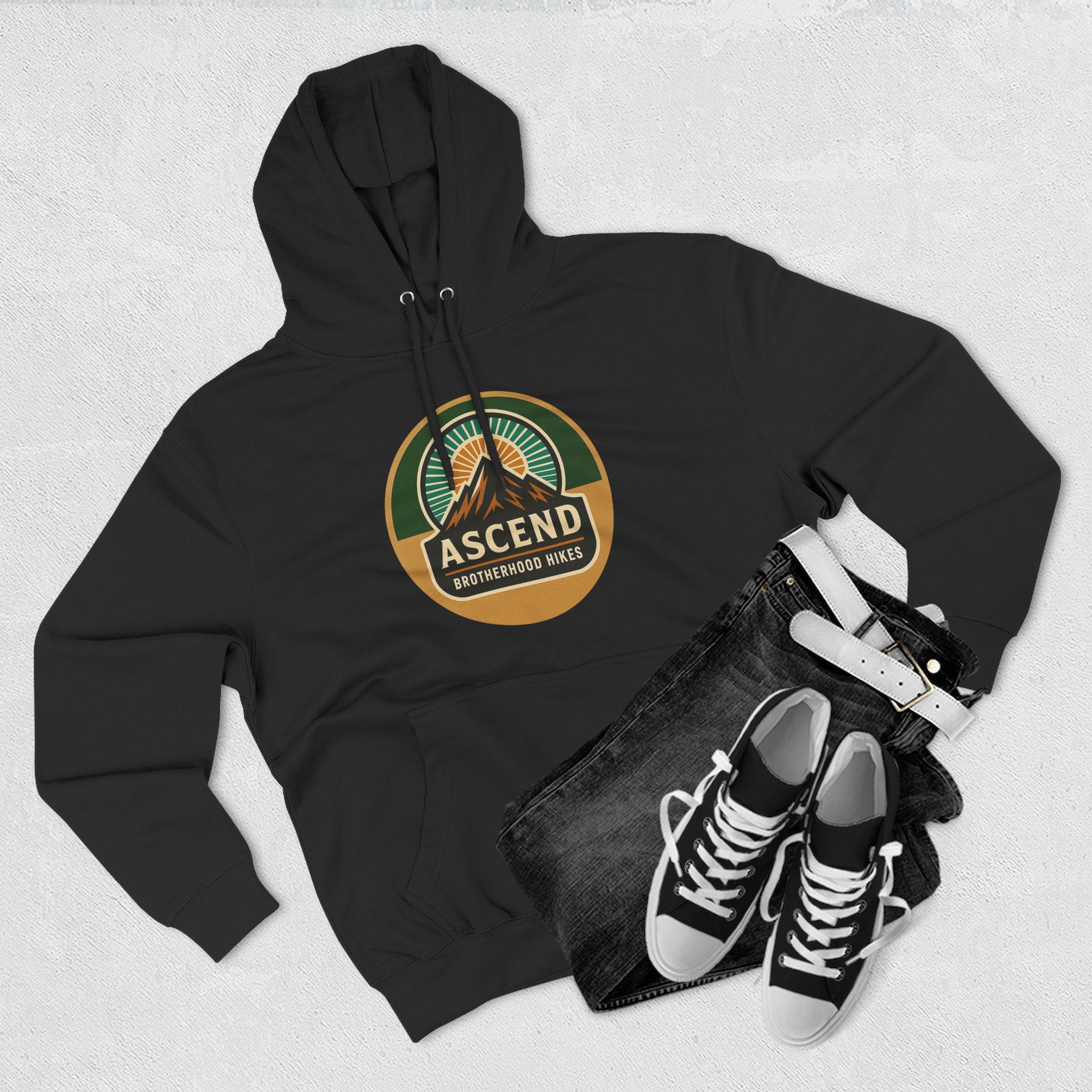 Adventure-Themed Fleece Hoodie