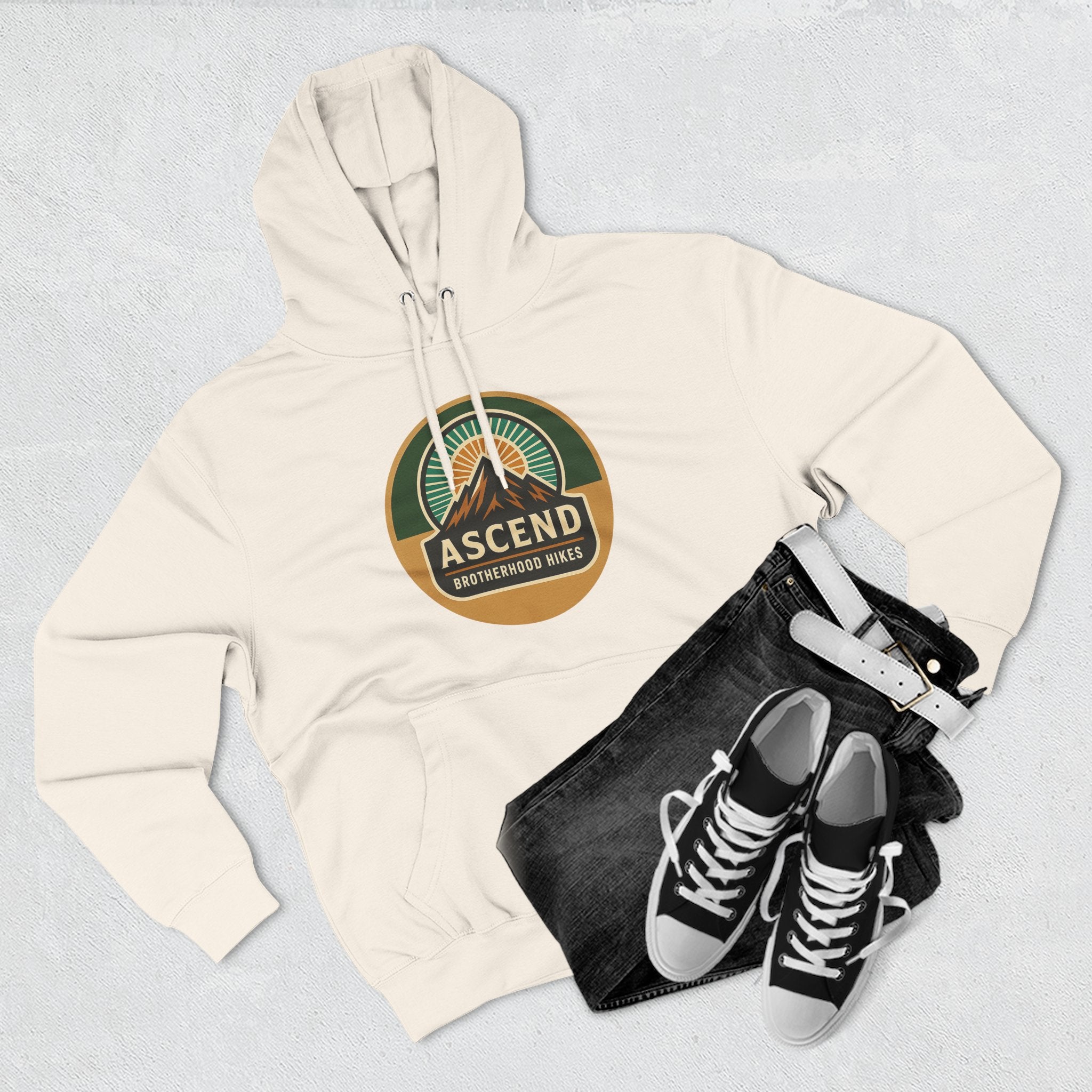 Adventure-Themed Fleece Hoodie