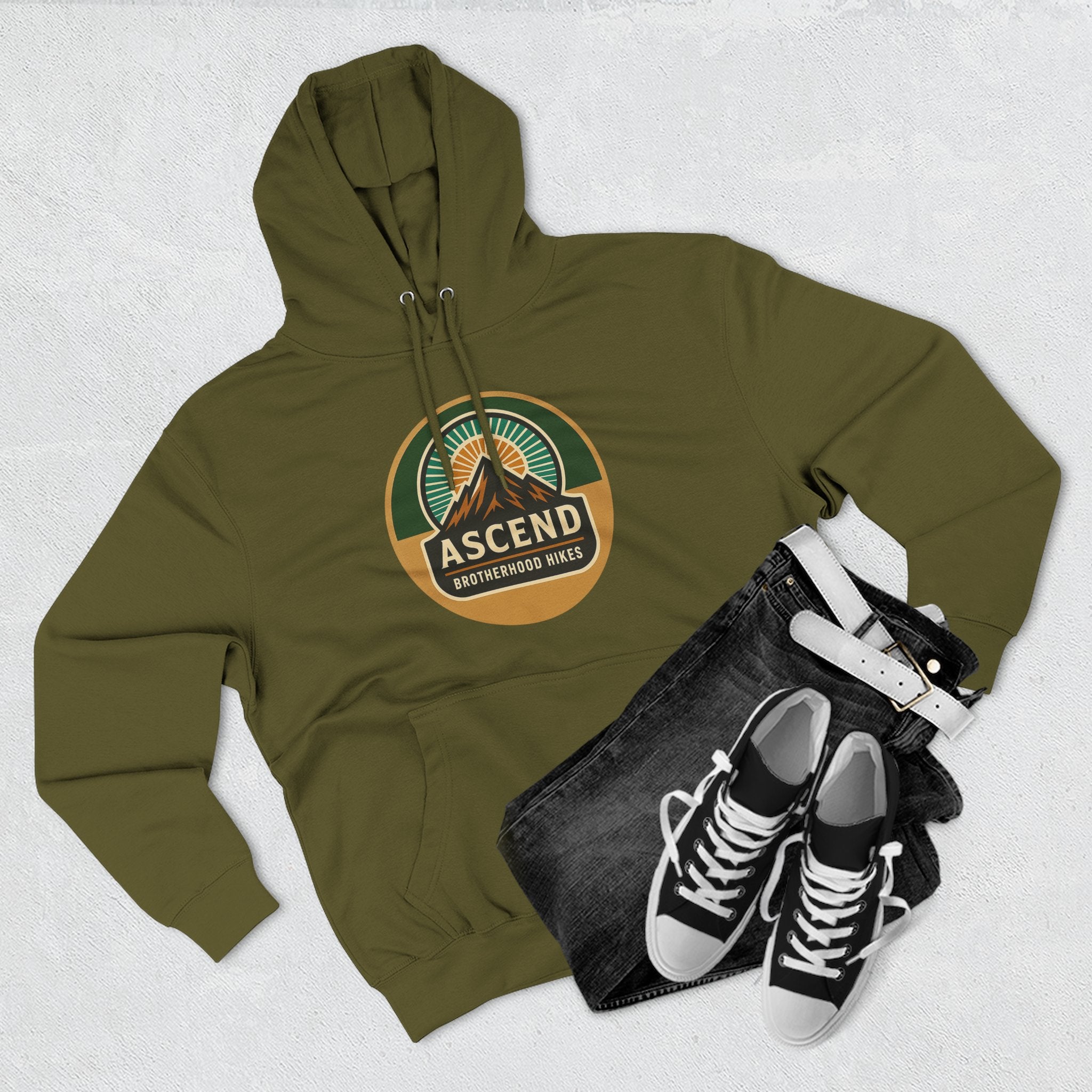 Adventure-Themed Fleece Hoodie