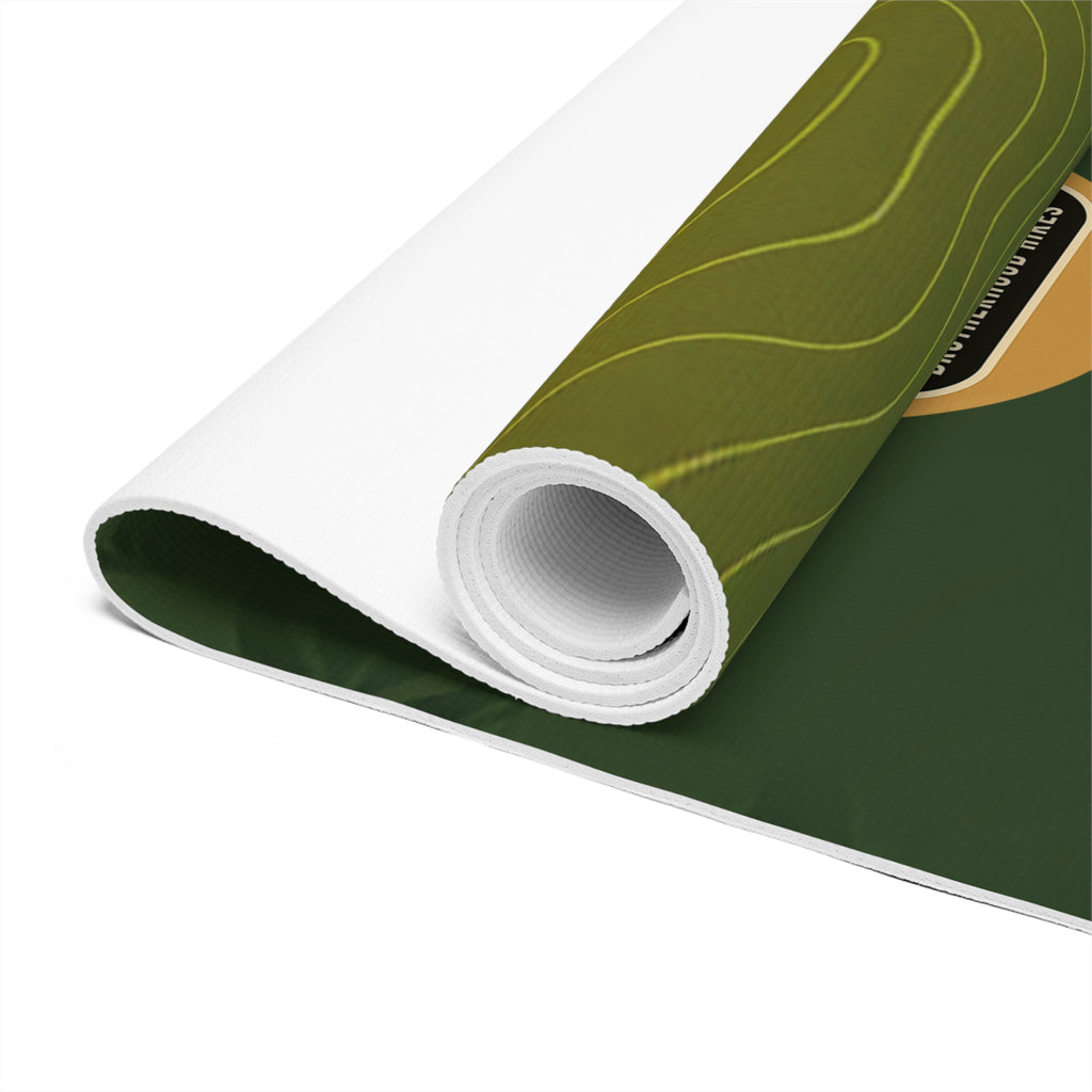Mountain Wave Foam Yoga Mat — Green Gradient Outdoor-Inspired Yoga Mat